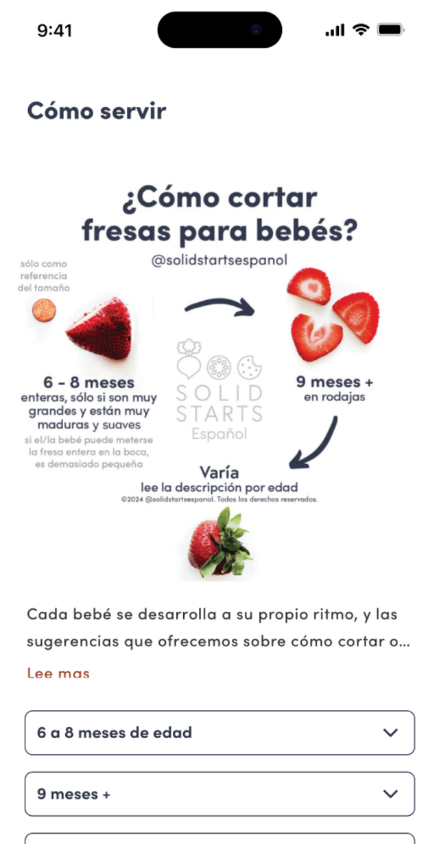 Reconocida y premiada base de datos First Foods®